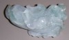 Jade carving resembling a Chinese cabbage (Top view)