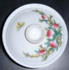 Pottery, peach (longevity) tea cup