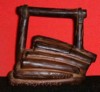 Bamboo design clay tea cup
